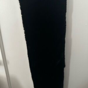 Time and Tru Black Plush Scarf